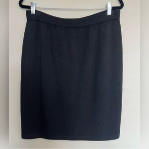 St. John Basics Knit Skirt Black Size 14